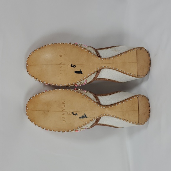 Women's Slip On Traditional Handmade Khussa Bridal Mojari Punjabi Jutti Ballet - Picture 11 of 16